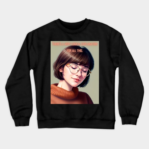 Logical Explanation Crewneck Sweatshirt by HauntedWitch